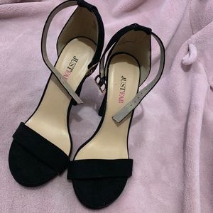 Black Strappy Heel